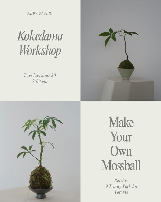 Kokedama Workshop, June 30 (Tax Included)